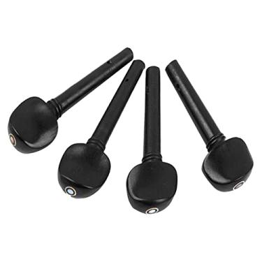 Imagem de Generic Elegantes Pinos de Afinação de Cordas de Violino de ébano 4 Unidades de Cor Original Ideal para Violinos de 6,5 X 2,3 Cm 26g Ótimo Acessório para Violinistas 4/ Preto