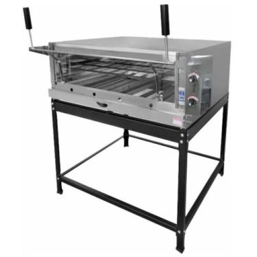 Imagem de Forno Industrial Elétrico Lastro Com Pedra Refratária 80x60 Em Inox 22