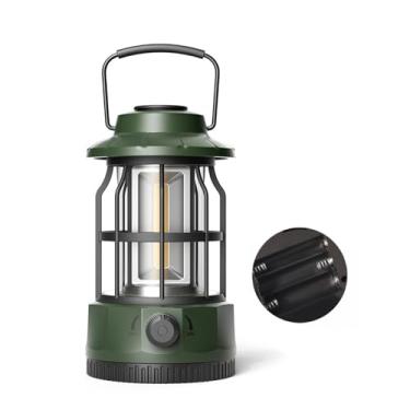 Imagem de Lanterna de Camping LED COB Luz Regulável À Água- Retrô com Alça para Sobrevivência Caminhada Pesca Neve Iluminação Emergência