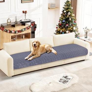 Imagem de CYCMACO Capas de sofá impermeáveis para animais de estimação, capa de cama de cachorro impermeável, cobertores macios antiderrapantes para cães, lavável, cobertor para cães grandes e gatos (76 x 182