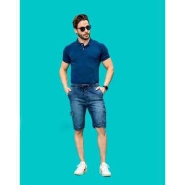 Imagem de Bermuda Cargo Jeans Titus M5282 Masculina-Masculino