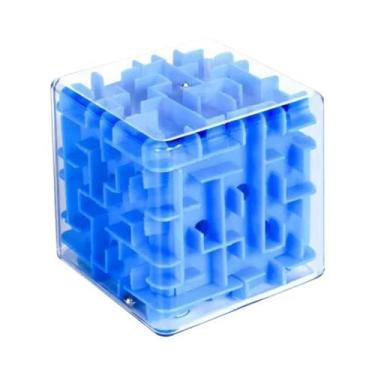 Imagem de Cubo De Quebra-Cabeça Labirinto 3D Brinquedo Educativo Para Crianças T