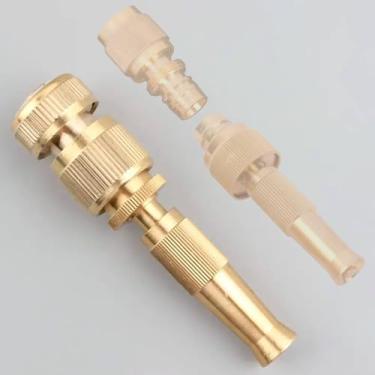 Imagem de Bico De Esguicho Alta Pressão Para Mangueira De Lavagem Esguicho Para Mangueira Com Jato Potente E Ajustável Para Limpeza Domestica Automotiva Multiuso