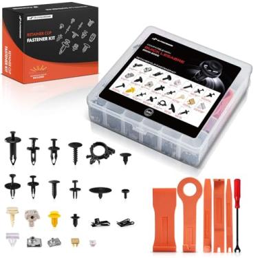 Imagem de A-Premium Kit de clipes de retentor de carro de 230 peças (22 tipos) compatível com Buick LeSabre 2000-2005 painel de acabamento de porta e conjunto de reposição de prendedor de rebite de plástico com