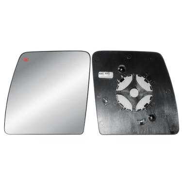 Imagem de Substituição do motorista lado esquerdo porta principal espelho grande vidro aquecido com placa traseira para Nissan NV1500 NV2500 NV3500 2012-2021