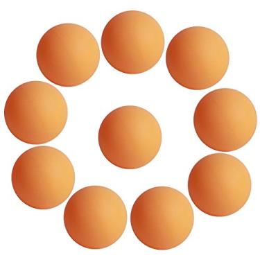 Imagem de aqxreight 10 PCS Bola de Tênis de Mesa Sem Costura ABS Amarelo Degradável 40+ Ping Pong Match Acessório de Fabricação Ajuste Seguro de Acordo Com As Necessidades, Resistente Ao Som, Degradável,