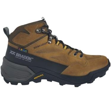 Imagem de Coturno Unissex Casual Dia a Dia Adventure Trilha Trabalho Passeio em Couro Solado Tratorado Bradok-Unissex