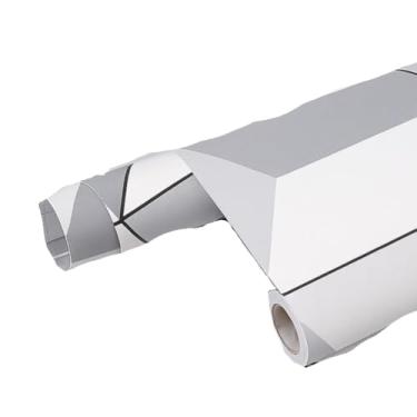 Imagem de Papel de Parede Adesivo PVC Estampa Tela Geométrica, 5 Metros x 45cm, Impermeável, Autoadesivo, Moderno