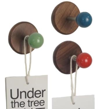 Imagem de 3 ganchos magnéticos coloridos, ganchos magnéticos resistentes, ganchos magnéticos fortes de neodímio, cabide magnético para geladeira, porta de metal, armário para pendurar toalha, casaco, bolsa