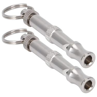 Imagem de Yosoo 2 Peças de Apito de Treinamento Ultrassônico de Aço Inoxidável, Ferramenta de Entrada de Pássaros Em Galpão de Pombos Compacto e Portátil, Alto Com Design de Aparência Elegante,