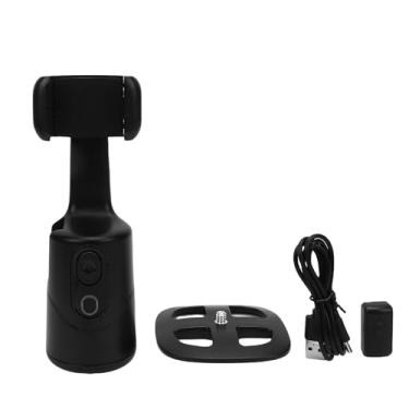 Imagem de aqxreight Suporte para Telefone Com Rastreamento Facial Automático, Suporte para Telefone Com Rastreamento Inteligente Com Rotação de 360 ​​° Com Controle Remoto, Sem Necessidade de
