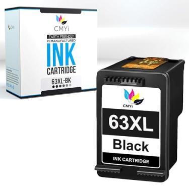 Imagem de CMYi Cartucho de tinta de substituição preto 63XL para HP DeskJet 1110, 1111, 1112, 2130, 2131, 2132, 2133, 2134, 2136, 3630, 3631, 3632, 3633, Envy 4510, 4511, 4512, 45512, 4551 16, 45 Impressoras 20