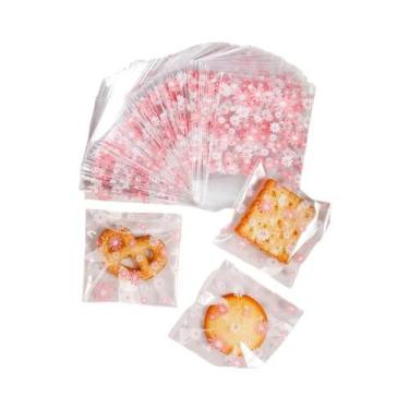 Imagem de Sacos Plásticos Autoadesivos Para Embalagem De Flores 100pcs Para Bisc