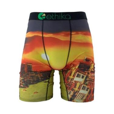 Imagem de Cuecas Boxer Respiráveis plus Size Para Homens ETHIKA, Roupa De Banho 