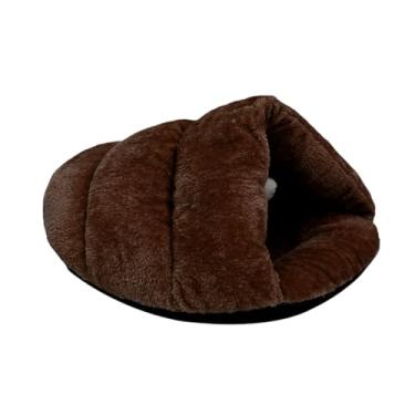 Imagem de Generic Cama toca para gatos, esconderijo de inverno, espessa, quente, confortável e aconchegante, tipo, ideal para brincar, descansar e relaxar em, CafÉ