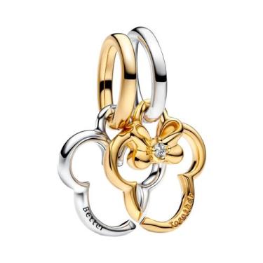 Imagem de Charm Beads De Prata 925 Da Disney Mickey Minnie Winnie Compatível Com