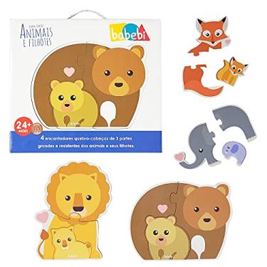 Imagem de Quebra-Cabeça Baby Animais E Filhotes, Babebi, Colorido