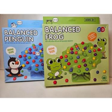 Imagem de Jogo infantil de equilíbrio balanced frog ou penguin mini size brinque