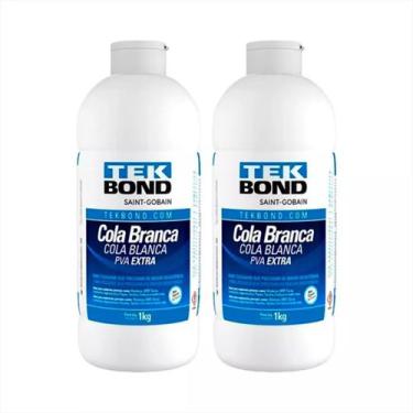 Imagem de Cola de alta resistencia branca pva extra 1kg - Kit C/ 2 - TEKBOND