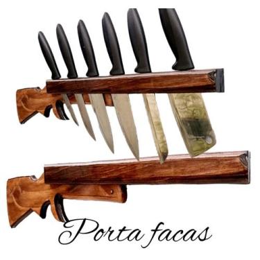 Imagem de Porta facas cepo organizadores de cozinha de parede - Boss Arte em Mad