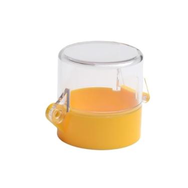 Imagem de AEHON 5 conjuntos de capa protetora de botão de parada de emergência, interruptor que evita mau funcionamento, assento protetor de cabeça de cogumelo de emergência amarelo de 22 mm (55 x 55 mm, 25 mm)