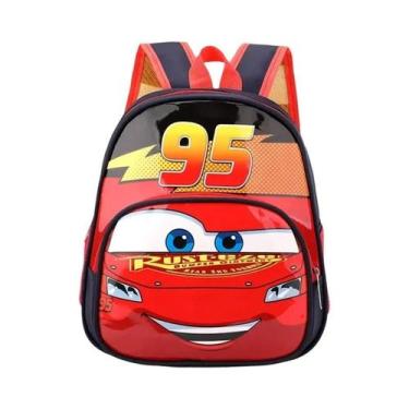 Imagem de Mochila Escolar Mini 3D Do Carro Disney Lightning McQueen Para Criança