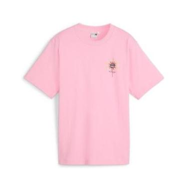 Imagem de Camiseta Puma Estampada Graphic Tee Downtown Relaxed Feminina-Feminino