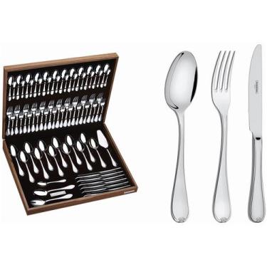 Imagem de Faqueiro Tramontina Inox 76 Peças Vicenza com Estojo, Inox, 76 Peças