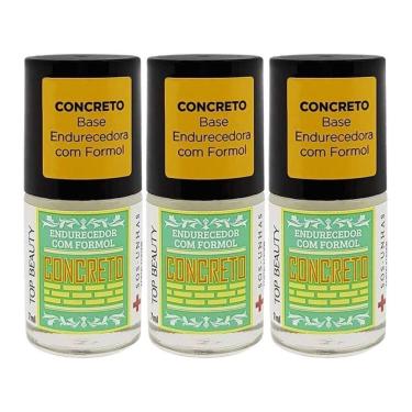 Imagem de Kit Esmalte Unha Top Beauty Sos Unhas Concreto 7 Ml 3