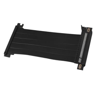 Imagem de Akozon Cabo Riser PCIE 4.0 X16 Extensão GPU de 180 Graus para RTX 4090 e RX 7900 XT - Extensor de Placa Gráfica Dupla Face Flexível de Alta Velocidade (20cm)