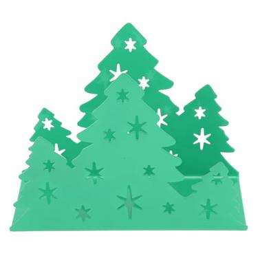 Imagem de Dpofirs Porta-guardanapos, Design de árvore de Natal Em Aço Inoxidável, Suporte para Toalha de Papel e Suporte de Tecido, para Decoração de Mesa de Jantar, Porta-guardanapos de Mesa de (Verde)