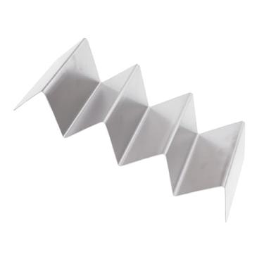 Imagem de Dioche Suporte para Taco de Aço Inoxidável Premium Heavy Duty Taco Rack Mantém As Conchas na Vertical para Grelha de Forno, Máquina de Lavar Louça Segura, Perfeito para Uso Doméstico, (3-4 vagas)