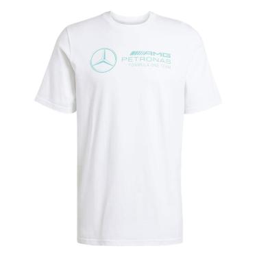 Imagem de CAMISETA ADIDAS ESTAMPADA MERCEDES-AMG DNA MASCULINO - BCO/VDE P-Masculino