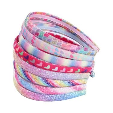 Imagem de Tiaras De Coração E Estrela Com Glitter Para Meninas, Acessórios De Ca