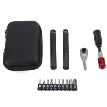 Imagem de Conjunto de chaves de fenda catraca, conjunto de chaves de fenda catraca, conjunto de ferramentas de liga de alumínio durável, aço inoxidável, brocas de vários tamanhos para reparo automotivo