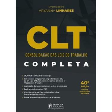 Imagem de CLT - CONSOLIDAÇÃO DAS LEIS DO TRABALHO - 45º EXAME DE ORDEM - PRETO E
