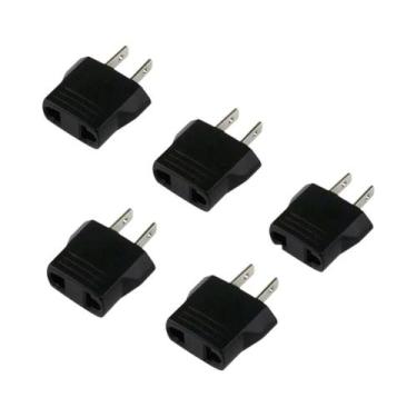 Imagem de Adaptador Conversor De Viagem 110V Para 220V, 5 Peças, Tomadas De Ener