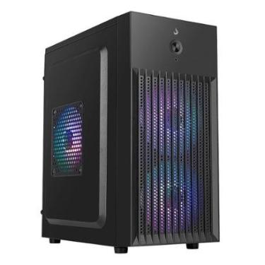 Imagem de Gabinete Office Rise Mode X1 Black, Mini Tower, M-ATX, Sem FANs, Preto - RM-GA-OFX1-FB-Unissex