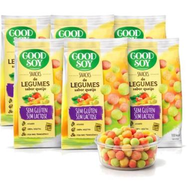 Imagem de Kit 6 Snacks de Soja GOODSOY s/ Gluten Legumes e Queijo 25g
