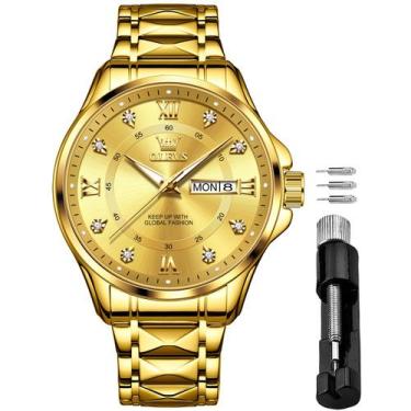 Imagem de Relógio OLEVS Diamond - Relógio de Quartzo Analógico Masculino para Ne