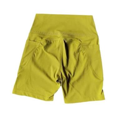 Imagem de Shorts Femininos De Cintura Alta Com Controle De Barriga E Efeito Leva