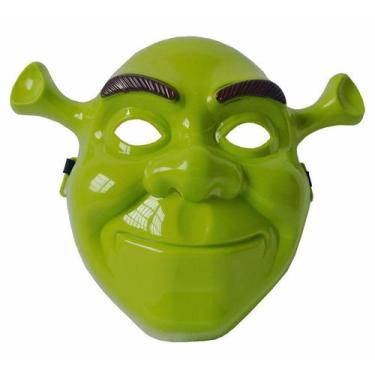 Imagem de Máscara Shrek Green Ogre, rosto inteiro, festa de cosplay de Halloween