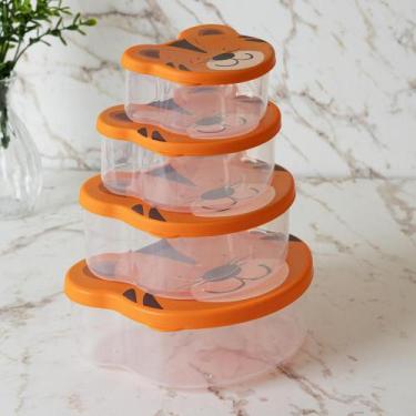Imagem de 4 Potes para Armazenamento Tigre Plástico Lyor
