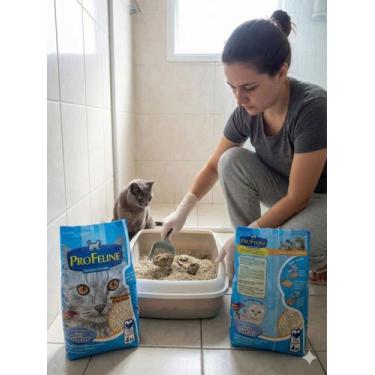 Imagem de Areia Sanitária para Gato Profeline 4kg  Alta Absorção e Controle de O