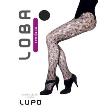 Imagem de Meia calça rendada loba 5185-01, Preto, P/M