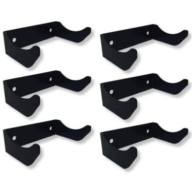 Imagem de Kit 6 Suportes De Parede Adega Vertical P/ Garrafa De Vinho Design Min