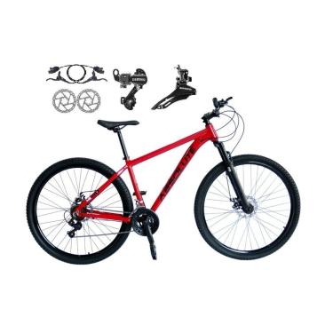 Imagem de Bicicleta Aro 29 Absolute Nero 5 Alumínio 21v Câmbios Shimano Freio A Disco Hidráulico vermelho 19