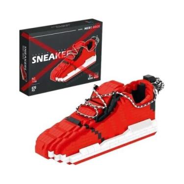 Imagem de Tênis De Basquete DIY Para Meninos E Meninas, Blocos De Montar, Modelo