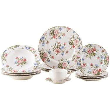 Imagem de Aparelho de Jantar Chá 20 Peças Alleanza Faiança - Redondo Flat Romant