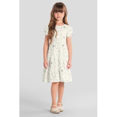 Imagem de Vestido infantil menina texturizado Mundi, Natural, 6